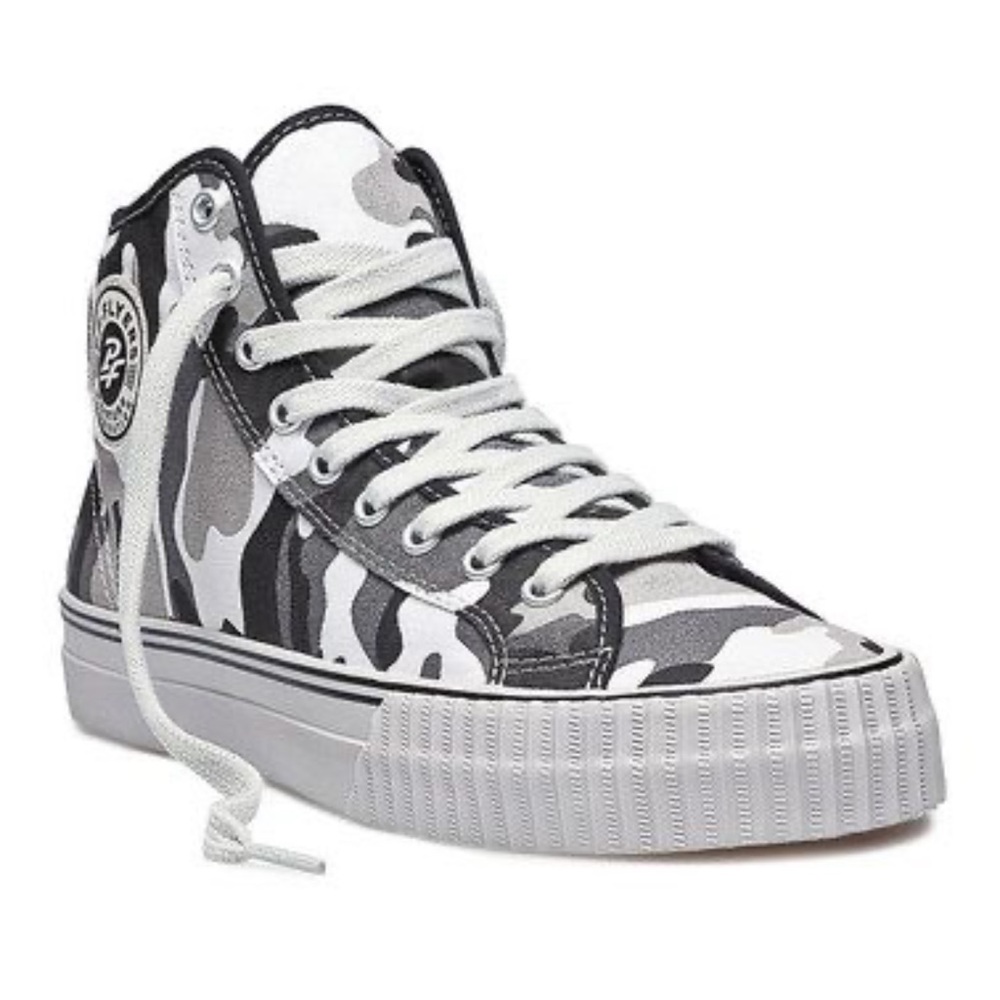 P.F. Flyers grey camo high tops